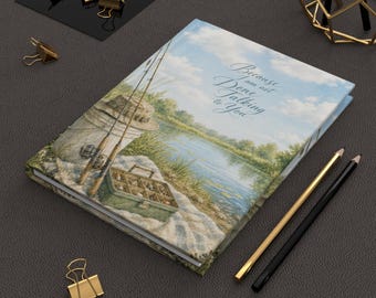 Fishing Scene Because I Am Not Done Talking to You Hardcover Journal
