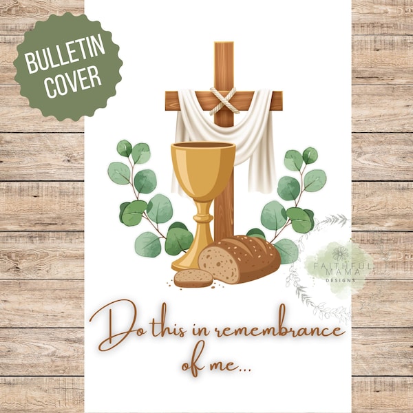 Communion Bulletin Covers - Etsy