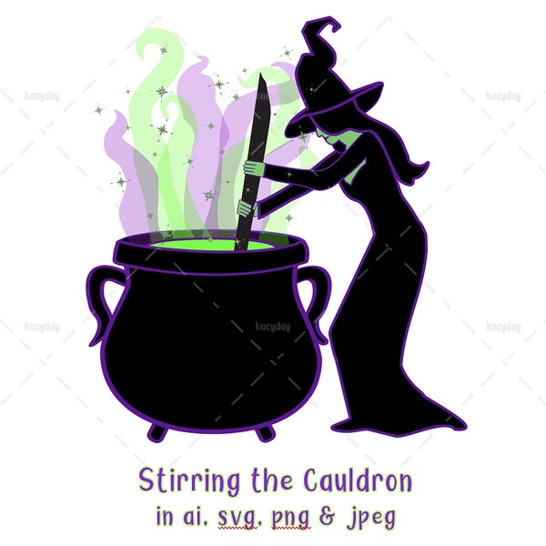 Stirring the Cauldron in ai, svg, png & jpg