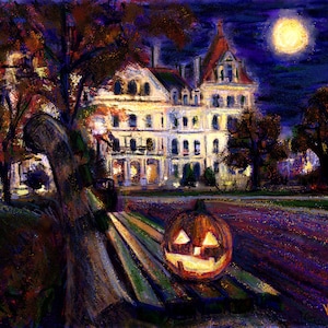 Halloween Card - New York State Capitol, Albany, NY