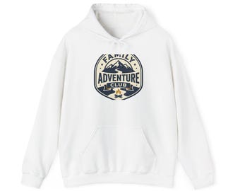 Family Adventure Club Hoodie | Mountain Badge Graphic
