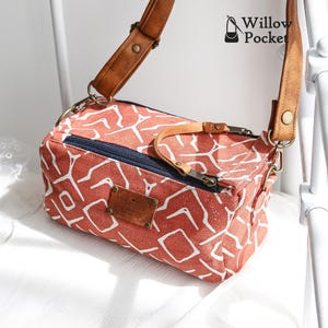 Willie Boxy Crossbody Bag Sewing Pattern | Double Zipper Camera Bag PDF | Mini Travel Duffel DIY | Wide Opening Pouch Template