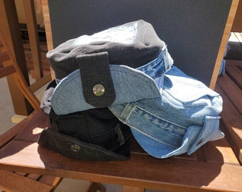 Old School Denim Biker Hat