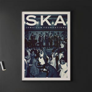 WHITE SKA -Jamaican Foundations-  Printable Wall Art Set of Retro Posters | 5 Aspect Ratios | Digital Download | Jamaican Art