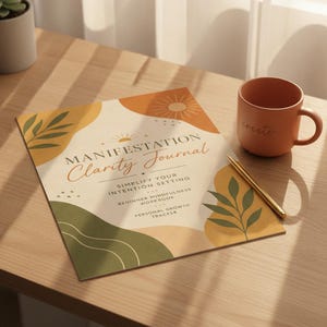 Manifestation Clarity Journal Printable, Simplify Your Intention Setting, Beginner Mindfulness Workbook, Personal Growth Tracker
