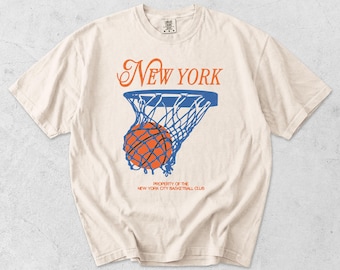 Vintage 90's New York Knicks Nutmeg T-shirt Men's Medium - Etsy