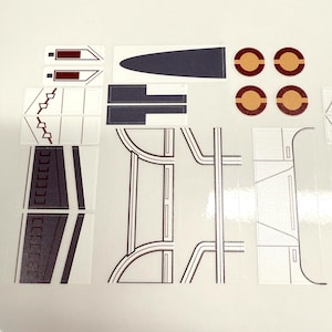 Custom Ersatz Sticker für Star Wars ARC-170 Starfisher 75402