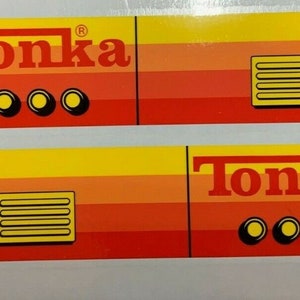 Ersatz Aufkleber #3908 Tonka Mighty Power Treads - Wasserdichtes Vinyl