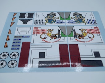 Aangepaste vervangende stickers voor Star Wars Republic Attack Gunship 7676