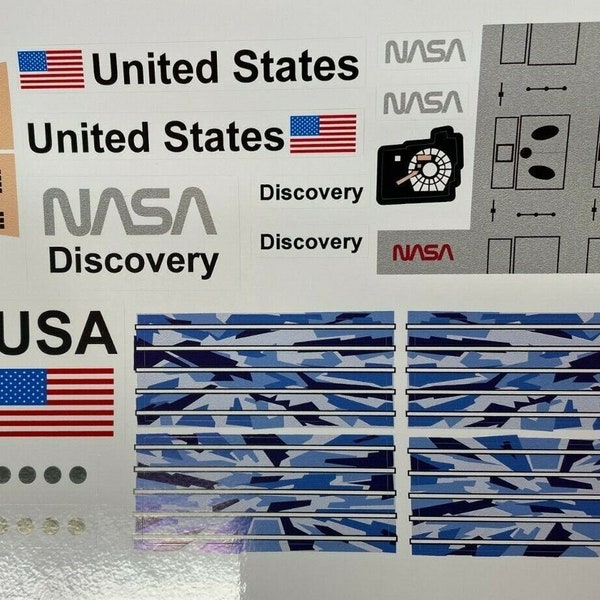 Custom Replacement Stickers for 7470 Space Shuttle Discovery