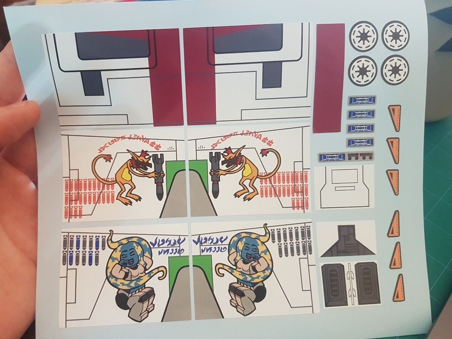 Custom Replacement Stickers for Star Wars Republic Attack Gunship 7676 Etsy