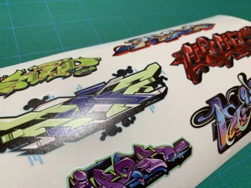 Custom Graffiti Stickers for City Train - Pre Cut Vinyl - Lot 4 - Etsy