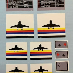 Custom Replacement Stickers for 6396 International Jetport Airport