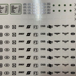 Custom Replacement Stickers for High-Speed Express Passenger Train 7745