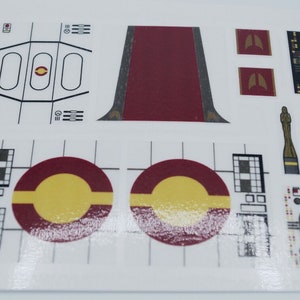 Custom Replacement Stickers for Star Wars Venator Republic Cruiser 8039