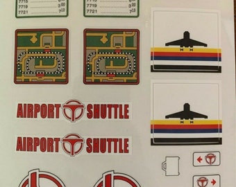 Custom Replacement Stickers for 6399 Airport Shuttle