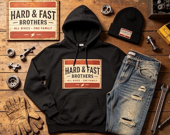 Motorhoodie Hard & Fast Brothers: British Rider Apparel