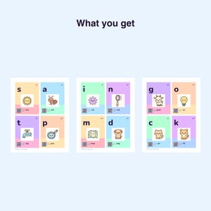 Phonics Sound Cards | ABC Letter Flashcards for Preschool (Digital Download) image 2