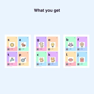 Phonics Starter Kit | Sound Cards, Tracing, CVC Worksheets (Digital Download) image 2