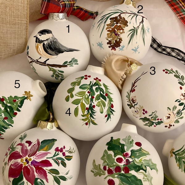 Hand Painted Ornaments/ Christmas Ornaments