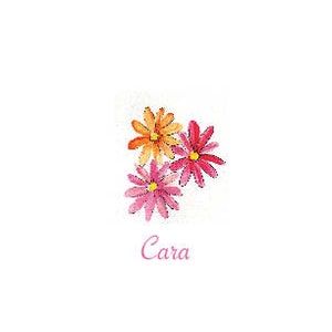 Personalized Stationery Daisy Note Cards