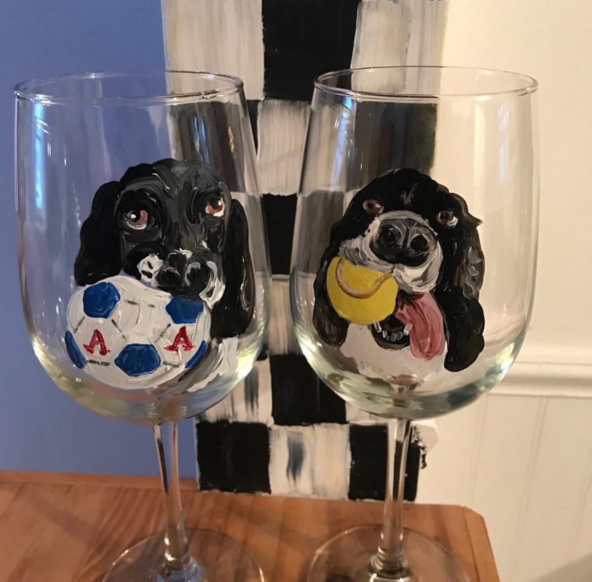 Custom Hand Painted Pet Glass