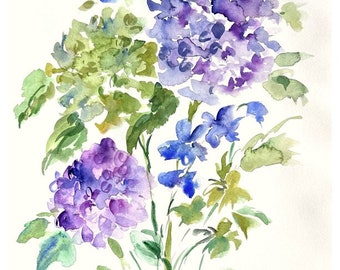 Original Watercolor Floral