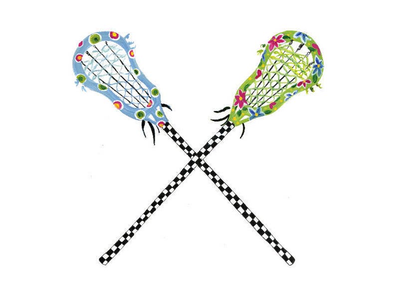 Girls Lacrosse Print - Etsy