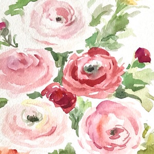 Original Floral Watercolor