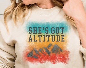 Hiking Sweatshirt, retro mountain, graphic camping shirt, camp lover, cozy travel, outdoor adventure, nature sweater birthday gift for her