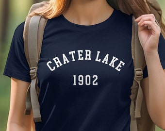 Crater Lake National Park T-Shirt, Hiking Camping Shirt, Oregon Gift, Nature lover, Crew Neck Sweater, Wildlife Tee, Retro Top