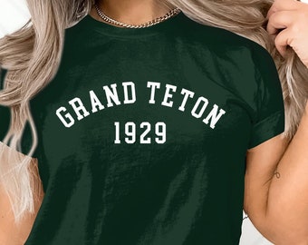 Grand Teton National Park T-Shirt, Hiking Camping Shirt, Wyoming Gift, Nature lover, Crew Neck Sweater, Wildlife Tee, Retro Top