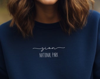 Zion National Park Sweatshirt, Hiking Camping Shirt, Utah Gift, Nature lover, Crew Neck, Nature Sweater, Wildlife Tee, Trendy Top