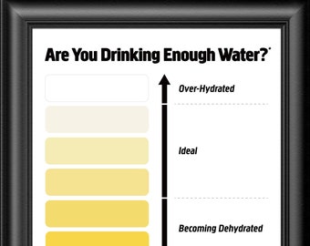 Urine Color Chart, Water Intake Guide (Instant Download)