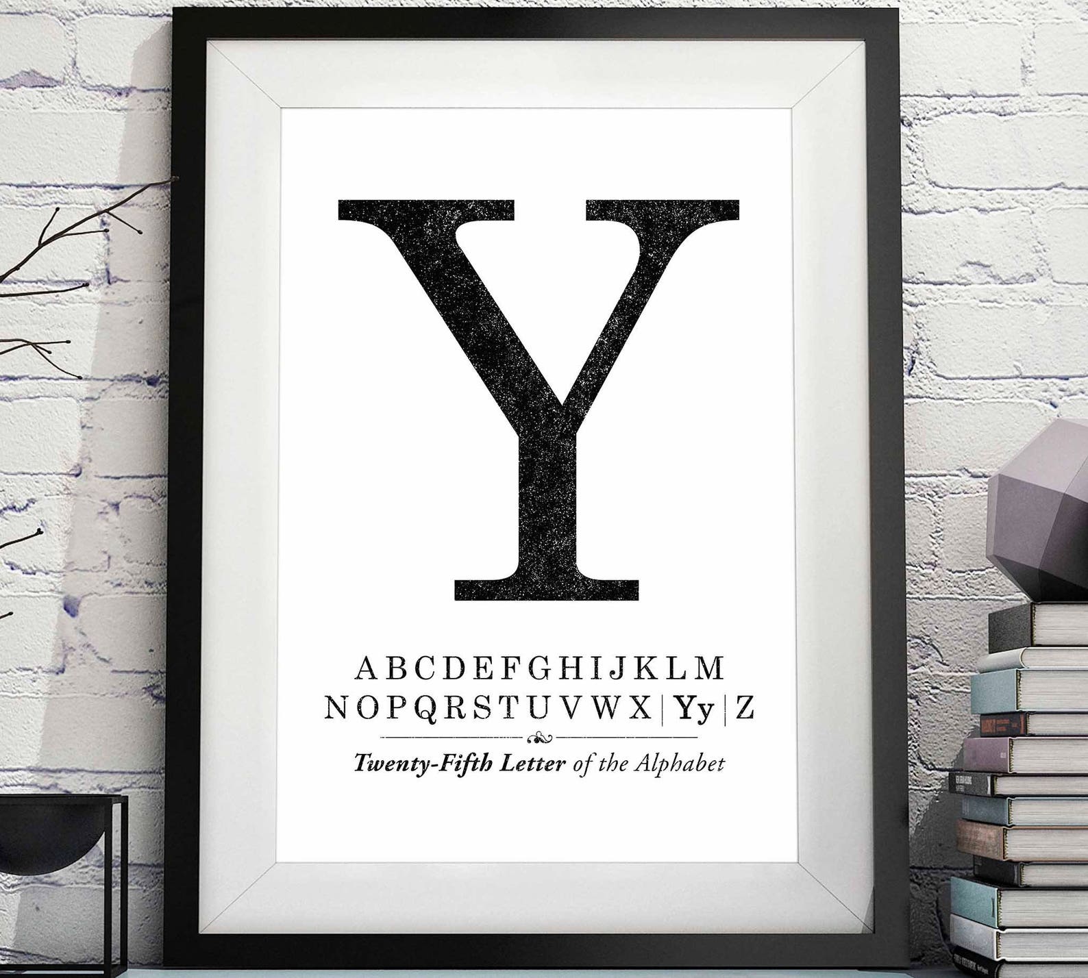 Abc Y Art Y Printable Art Letter Y Wall Art Monogram Style Etsy