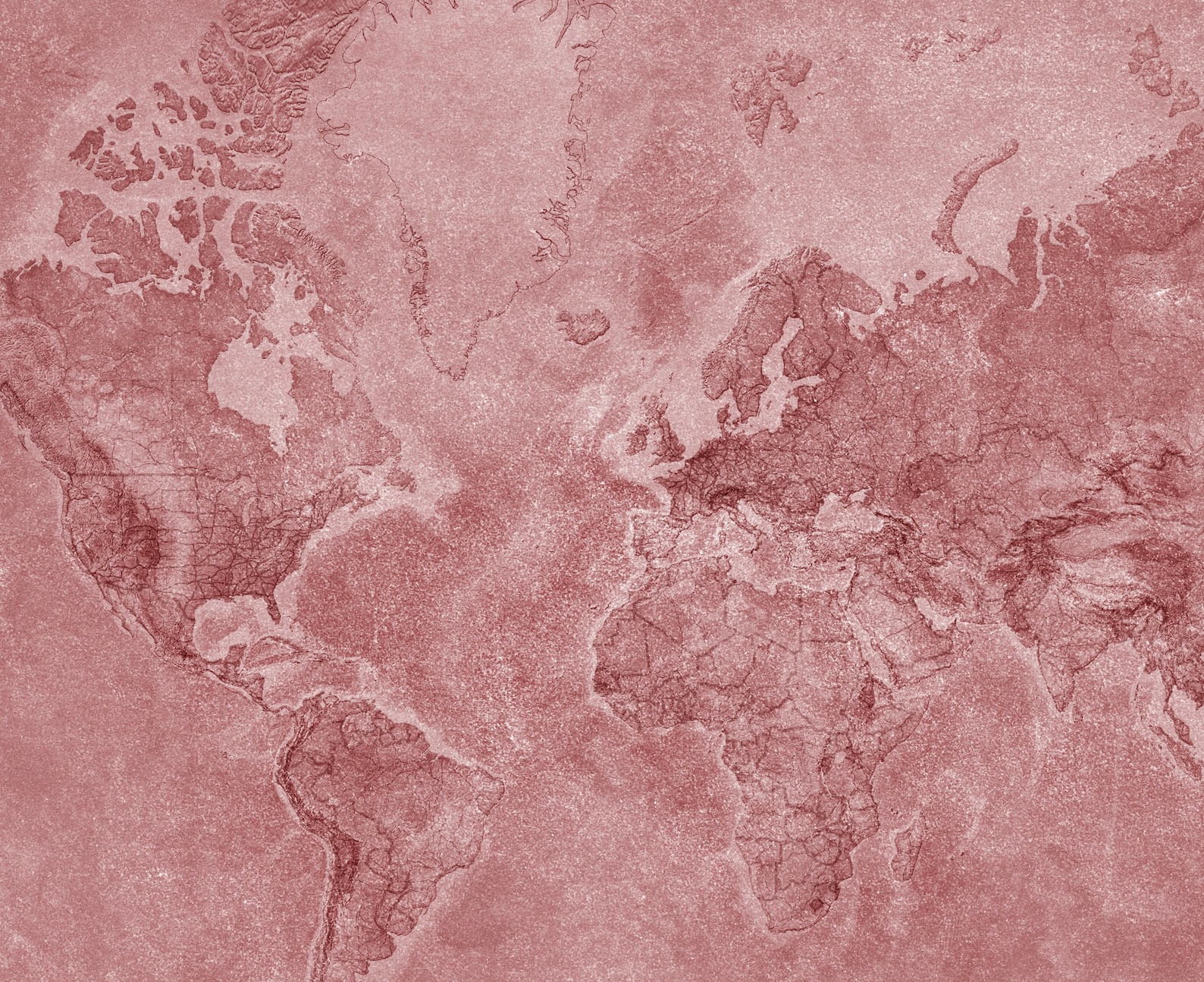 Rose Gold Map Rose Gold World Map Canvas Rose Gold Wall Art Etsy