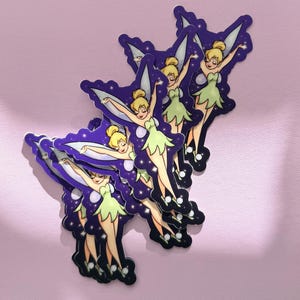 Tinkerbell Pixie Dust Sticker Peter Pan Fairy Disneyland Gift Idea for Magic Lover Planner Decal Glitter Wings Cute Disneyworld Fae Decor