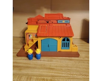 Vintage 1982 Fisher Price Little People Family Western Town Building Only #934