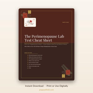 Guía y seguimiento de la salud tiroidea / Registro de síntomas y resultados de laboratorio / Receta médica / Salud hormonal femenina / Descarga instantánea