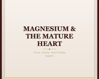 Magnesium och det mogna hjärtat | Guide till hjärthälsotillskott för kvinnor över 40 | PDF-nedladdning