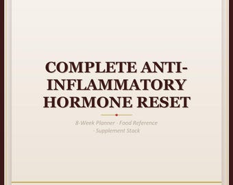 Antiinflammatorisk hormonåterställning 8-veckorsplanerare | Kosttillskottsstack (digital nedladdning)