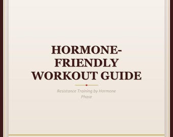 Hormonvänlig träningsguide | Styrketräning för kvinnor i hormonfas | PDF-nedladdning