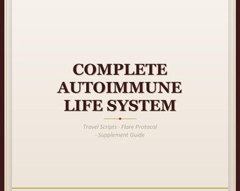 Komplett autoimmunt livssystem | Guide till Travel Flare-protokollet (digital nedladdning)