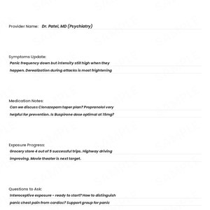 Panic Disorder Tracker, Panic Attack Log, Breathing Exercise Diary (PDF Download) image 9