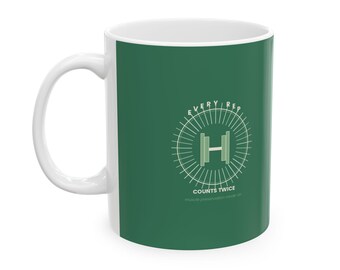 Every Rep Counts Twice Mug, GLP-1 Muscle Gift, Strength Training Coffee Mug (11oz, 15oz)