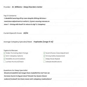 Narcolepsy Symptom Tracker, Sleep Diary, Cataplexy & Daytime Sleepiness Log (PDF Download) image 9