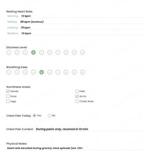 Panic Disorder Tracker, Panic Attack Log, Breathing Exercise Diary (PDF Download) image 5