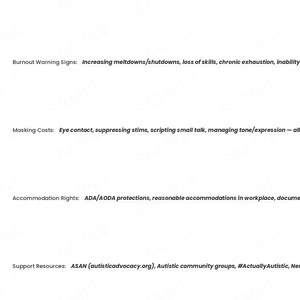 Autismus Selbstmanagement-Tracker, Sensorisches Tagebuch, Energiebudget Journal (PDF Download) Bild 9