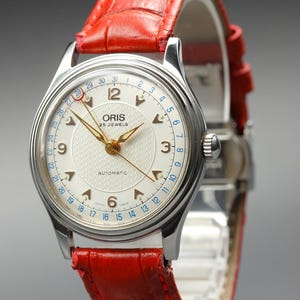 N MINT Oris Big Crown 7470 Pointer Date 34 mm Reloj automático vintage para hombre JAPÓN