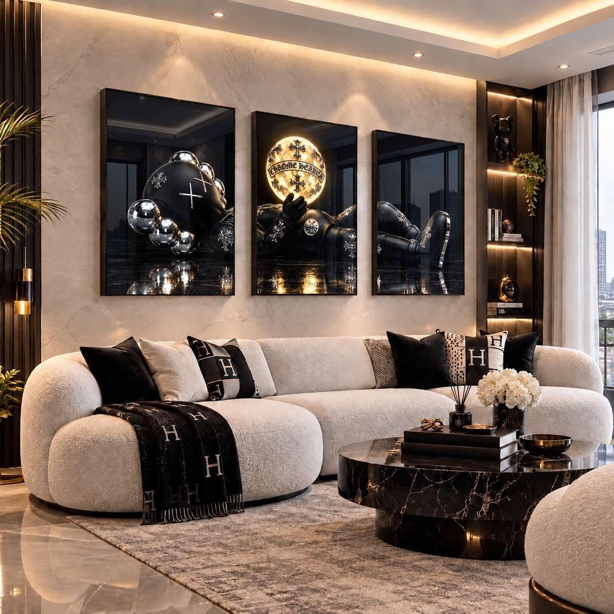 Wall Decor Chrome Hearts - Etsy
